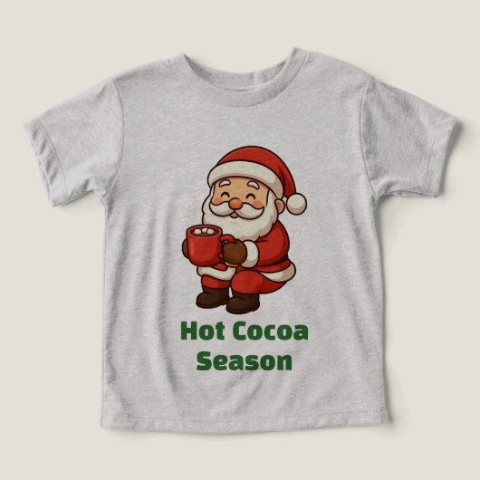 Cute Santa Claus with Hot Cocoa (Design Vorderseite)
