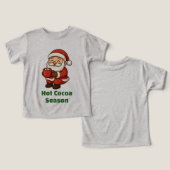 Cute Santa Claus with Hot Cocoa (Design Vorderseite & Rückseite)