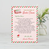 Cute Santa Clause Letter From Santa  (Stehend Vorderseite)