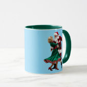 Cute Santa Dancing Tasse (VorderseiteRechts)