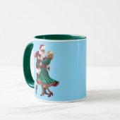 Cute Santa Dancing Tasse (Vorderseite Links)