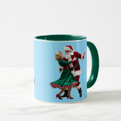 Cute Santa Dancing Tasse (VorderseiteRechts)