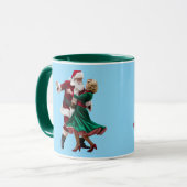 Cute Santa Dancing Tasse (Vorderseite Links)