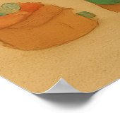 Cute Santa & Elves New Year Holiday Card Poster (Ecke)