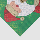Cute Santa Gingerbread Christmas Seidenpapier (Ausschnitt)