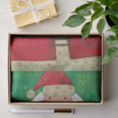 Cute Santa Gingerbread Christmas Seidenpapier (Geschenk)
