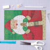 Cute Santa Gingerbread Christmas Seidenpapier (Handwerk)