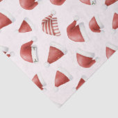 Cute Santa Hat for Girls Soft Pink Christmas Seidenpapier (Detail)