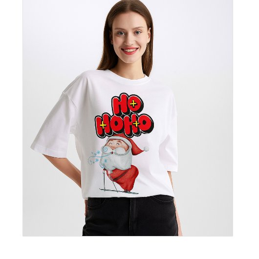 Cute Santa “Ho Ho Ho” Christmas – Funny Ho Ho Ho T-Shirt