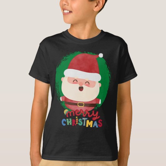 Cute Santa ,Merry Christmas T-Shirt (Vorderseite)