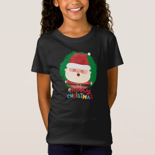 Cute Santa,Merry Christmas T-Shirt (Vorderseite)