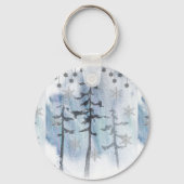 Cute Santa & Mrs. Claus Merry Christmas Greeting  Schlüsselanhänger (Rückseite)