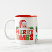 Cute Santa Zweifarbige Tasse (Links)