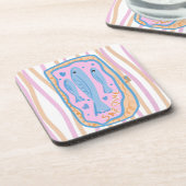 Cute Sardine Art Getränkeuntersetzer (Linke Seite)