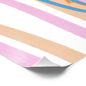 Cute Sardine Art Poster (Ecke)