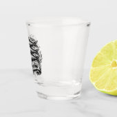 Cute Sardine Fish Quote Schnapsglas (Rechts)