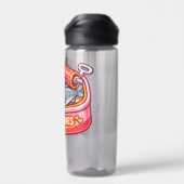 Cute Sardines Can Pink Orange Trinkflasche (Rückseite)