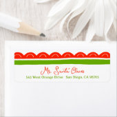 Cute Scalloped Christmas CUSTOM Return Address (Insitu)