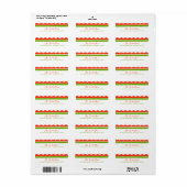 Cute Scalloped Christmas CUSTOM Return Address (Vorne)