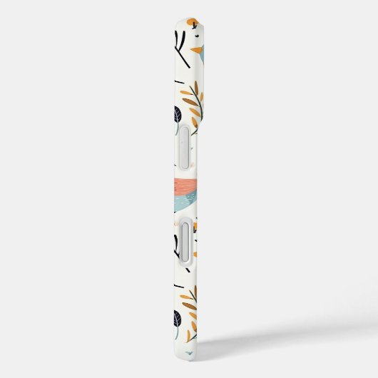Cute Scandinavian Bird Folk Art Nature Case-Mate iPhone Hülle (Rückseite / Rechts)