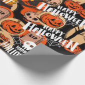 Cute & Scary Halloween Spooky vibes Geschenkpapier (Ecke)