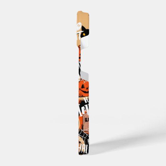  Cute & Scary Halloween Spooky vibes  iPhone Hülle (Linke Seite)