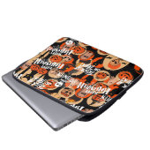 Cute & Scary Halloween Spooky vibes Laptopschutzhülle (Vorne Knopf)