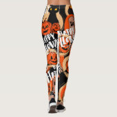  Cute & Scary Halloween Spooky vibes  Leggings (Rückseite)