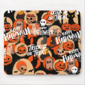 Cute & Scary Halloween Spooky vibes  Mousepad (Vorne)
