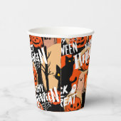  Cute & Scary Halloween Spooky vibes  Pappbecher (Rechts)