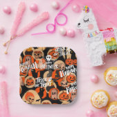  Cute & Scary Halloween Spooky vibes  Pappteller (Party)