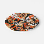  Cute & Scary Halloween Spooky vibes  Pappteller (Schrägansicht)