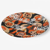  Cute & Scary Halloween Spooky vibes  Pappteller (Schrägansicht)