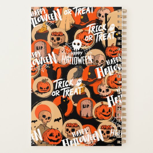 Cute & Scary Halloween Spooky vibes Planer (Rückseite)