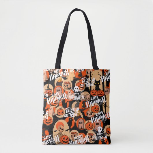 Cute & Scary Halloween Spooky vibes Tasche (Vorderseite)