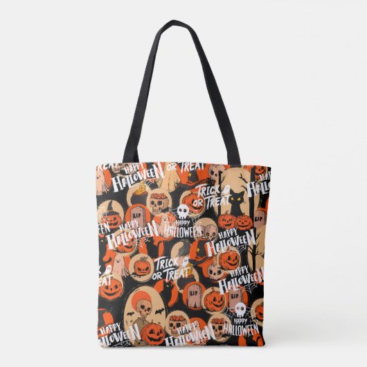Cute & Scary Halloween Spooky vibes Tasche (Rückseite)