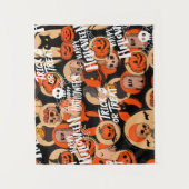 Cute & Scary Halloween Spooky vibes Wandteppich (Vorderseite)