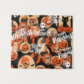 Cute & Scary Halloween Spooky vibes Wandteppich (Vorderseite (Horizontal))