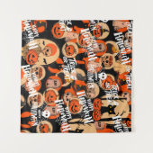  Cute & Scary Halloween Spooky vibes  Wandteppich (Vorderseite (Horizontal))