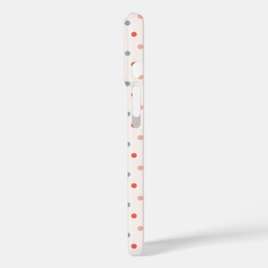 Cute Scattered Mini Polka Dots Muted Terrazzo Spec Case-Mate iPhone Hülle (Rückseite / Links)