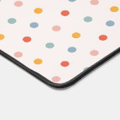 Cute Scattered Mini Polka Dots Muted Terrazzo Spec Schreibtischunterlage (Ecke)