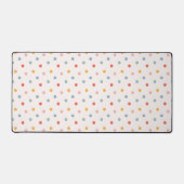 Cute Scattered Mini Polka Dots Muted Terrazzo Spec Schreibtischunterlage (Vorderseite)