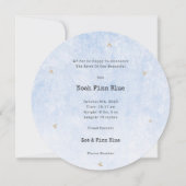 Cute Scene With Little Baby Bird In A Bird's Nest Einladung (Rückseite)