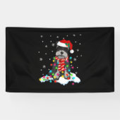 Cute Schnauzer Christmas Banner (Horizontal)