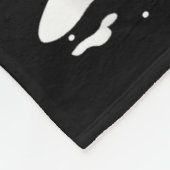 Cute Schnauzer With Christmas Lights  Fleecedecke (Ecke)