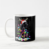 Cute Schnauzer With Christmas Lights Kaffeetasse (Links)