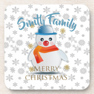 Cute Schneemann Getränkeuntersetzer