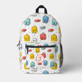 Cute School Backpacks and books  Pattern Bedruckter Rucksack (Vorderseite)