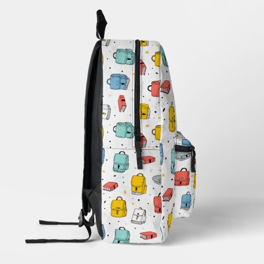 Cute School Backpacks and books  Pattern Bedruckter Rucksack (Links)