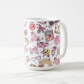 Cute School Themed Coffee Tea Mug Kaffeetasse (VorderseiteRechts)